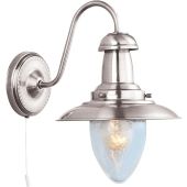 Searchlight SL-5331-1SS Wandlamp Fisherman zilver 26cm