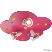Niermann Standby NM-612-EOL Plafondlamp bloemenwolk magenta 55cm