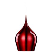 Searchlight SL-6461-26RE Hanglamp Vibrant rood 26cm
