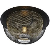Searchlight SL-6840BGO Plafonniere Honeycomb zwart 40cm