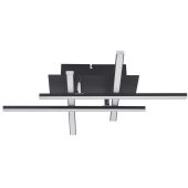 Searchlight SL-694-4BK Plafonniere Matrix zwart 46cm