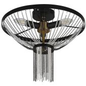 Searchlight SL-86353-3BK Plafonniere Baguette messing 40cm