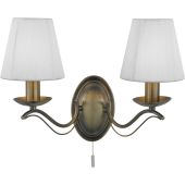 Searchlight SL-9822-2AB Wandlamp Andretti brons 37cm