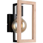 Trio  R26691032-TR Wandlamp Bano hout 25cm
