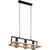 Trio  R36693032-TR Hanglamp Bano hout 58cm