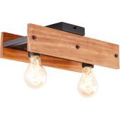 Brilliant 99449/76-BR Plafondlamp Calandra hout 38cm