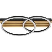 Brilliant G81190/76-BR Plafondlamp Calma hout 54cm