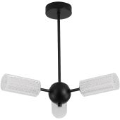 Searchlight SL-96503-3BK Plafondlamp Cosmic zwart 44cm