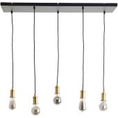 Brilliant 99814/06-BR Hanglamp Darcia zwart 95cm