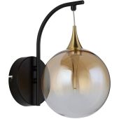 Searchlight SL-76411BK Wandlamp Elisabeth amber 26cm