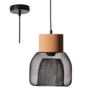 Brilliant 82670/06-BR Hanglamp Flaka zwart 22cm