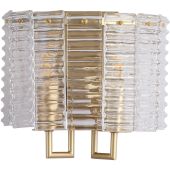 Searchlight SL-11349-2GO Wandlamp Flute goud 25cm