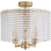 Searchlight SL-11349-4GO Plafondlamp Flute goud 35cm
