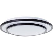 Brilliant G80563A76-BR Plafonniere Luciano zwart 34cm