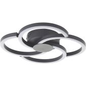 Brilliant G80660/06-BR Plafondlamp Fico zwart 34cm