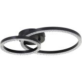 Brilliant G80766/06-BR Plafonniere Aurelia zwart 40cm