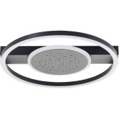 Brilliant G92996A06-BR Plafonniere Reno zwart 37cm