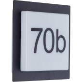 Brilliant G96502/75-BR Huisnummerlamp Sten zwart 18cm