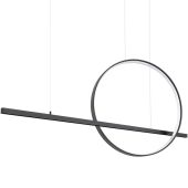 Thoro SOLTH.494 Hanglamp Glad zwart 120cm