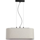 Searchlight SL-30503BK Hanglamp Hessian linnen 60cm