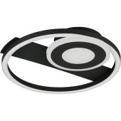 Trio  R63671132-TR Plafonniere Horus zwart 32cm