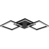 Brilliant G81161/06-BR Plafondlamp Jorvic zwart 62cm