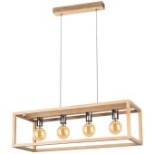 Spot BT-61500474 Hanglamp Kago chroom 90cm