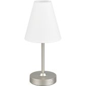 Trio  R53621107-TR Tafellamp Kenny staal 29cm