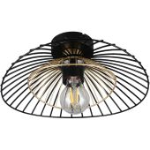 Trio  R66791032-TR Plafonniere Lauris zwart 30cm