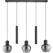 Brilliant 51296/93-BR Hanglamp Ligari rookglas 123cm