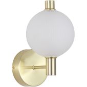 Searchlight SL-69411-1SB Wandlamp Luminique messing 27cm