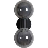 Searchlight SL-30507BK Wandlamp Luminsphere zwart 28cm