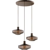 Brilliant 51501/20-BR Hanglamp Lyn koffie 69cm