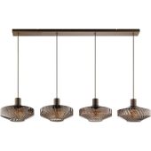Brilliant 51502/20-BR Hanglamp Lyn koffie 130cm