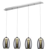 Brilliant G60772/93-BR Hanglamp Metropolis gerookt 72cm