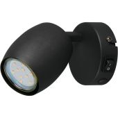 Trio  R86261732-TR Wandspot Nancy zwart 10cm