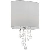 Searchlight SL-1051-1CC Wandlamp Nina wit 18cm