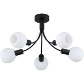 Searchlight SL-54715-5BK Plafondlamp Nova zwart 56cm