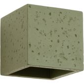 Soll SOL1843 Wandlamp Quad beton groen 10cm
