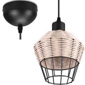 Trio  R31261036-TR Hanglamp Bork rotan 17cm