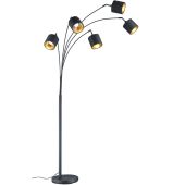 Trio  R46330579-TR Vloerlamp Tommy zwart 200cm