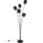Trio  R46335979-TR Vloerlamp Tommy zwart 163cm