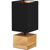 Trio  R50171080-TR Tafellamp Woody zwart 30cm
