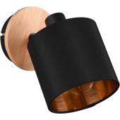 Trio  R81331030-TR Spot Tommy zwart-goud 18cm