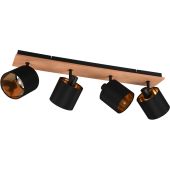 Trio  R81334030-TR Spot Tommy zwart-goud 72cm