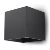 Soll SOL0057 Wandlamp Quad zwart 10cm