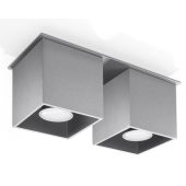 Soll SOL0064 Plafondlamp Quad grijs 26cm