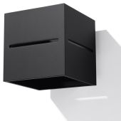 Soll SOL0204 Wandlamp Lobo zwart 10cm