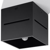 Soll SOL0207 Plafondlamp Lobo zwart 10cm