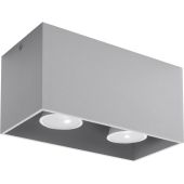 Soll SOL0382 Plafondlamp Quad grijs 20cm